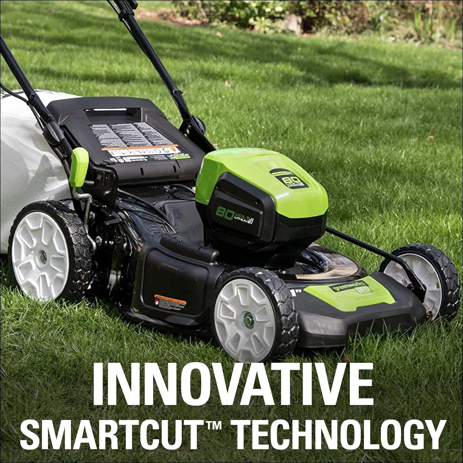 80V 21" Cordless Battery Push Lawn Mower w/ 5.0Ah Battery & Charger