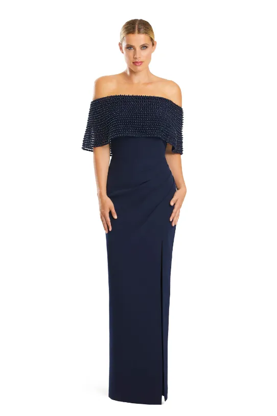 Alexander by Daymor - 1883 - Off-the-Shoulder Capelet Gown