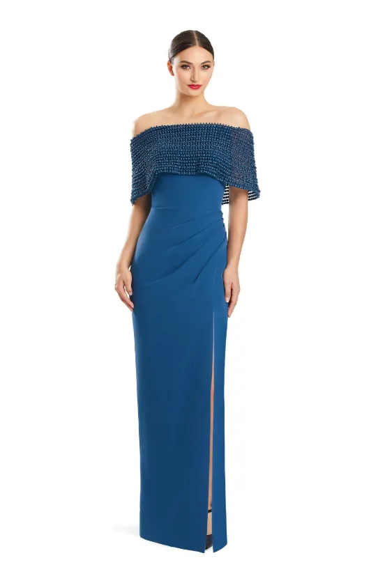 Alexander by Daymor - 1883 - Off-the-Shoulder Capelet Gown