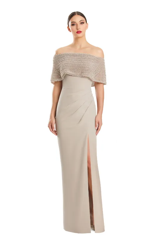 Alexander by Daymor - 1883 - Off-the-Shoulder Capelet Gown