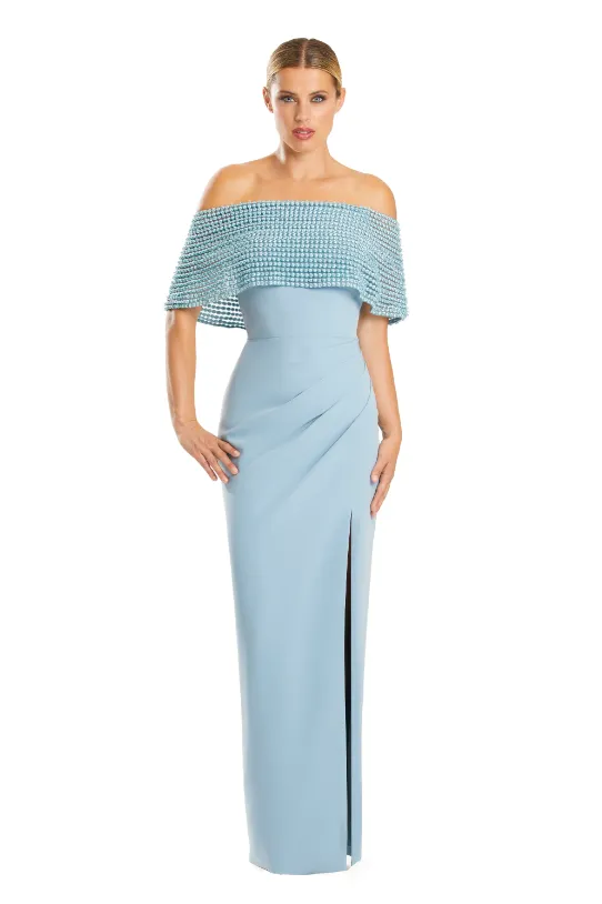 Alexander by Daymor - 1883 - Off-the-Shoulder Capelet Gown