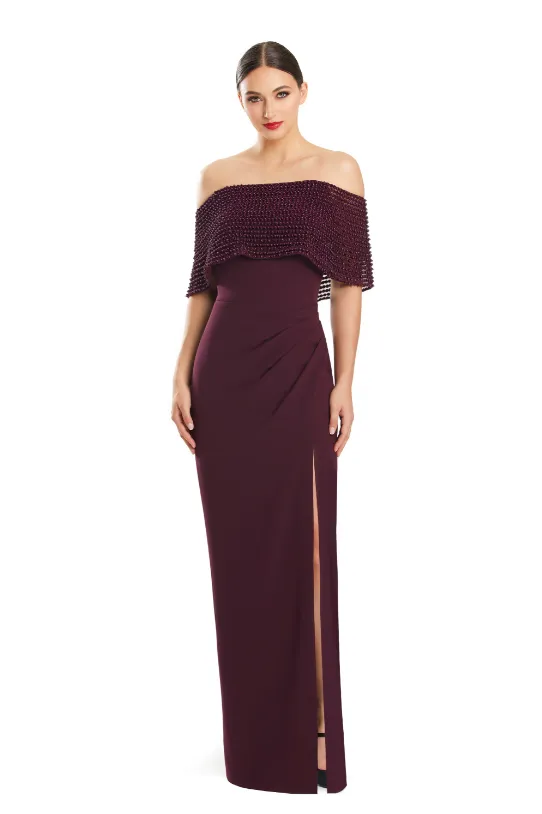 Alexander by Daymor - 1883 - Off-the-Shoulder Capelet Gown