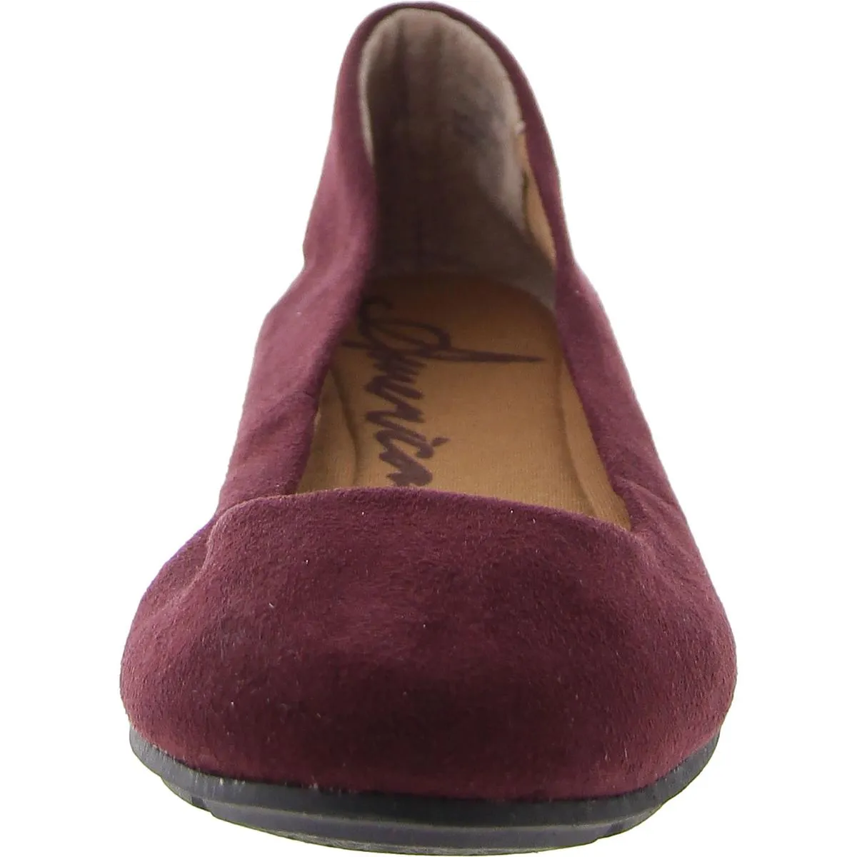 American Rag Womens AELLIE Faux Leather Slip On Ballet Flats