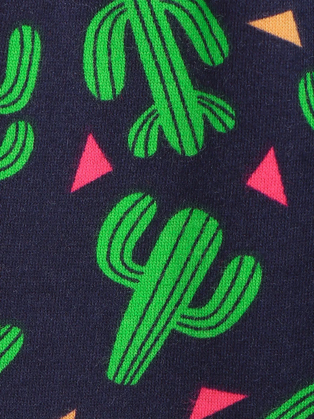 Black Green Funky Print Leggings - Pack of 2
