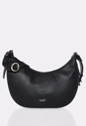 Black Leather Crossbody Bag Himalaya