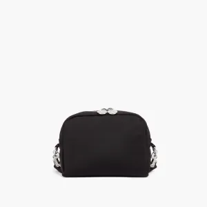 Cambria Upcycled Camera Bag - Nylon - Black / Silver / Lavender