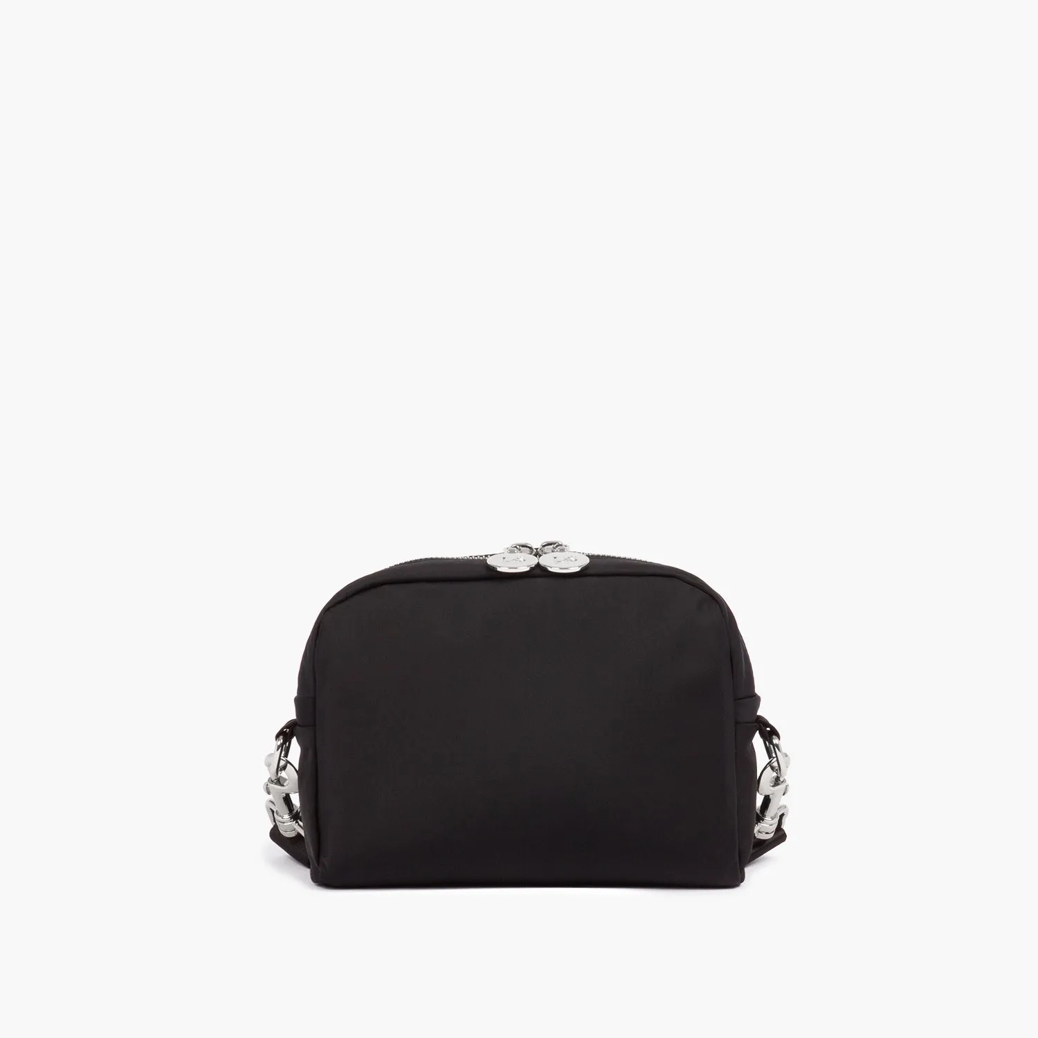 Cambria Upcycled Camera Bag - Nylon - Black / Silver / Lavender