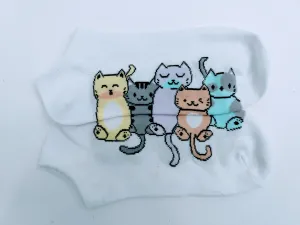 Cat Tails Ankle Socks