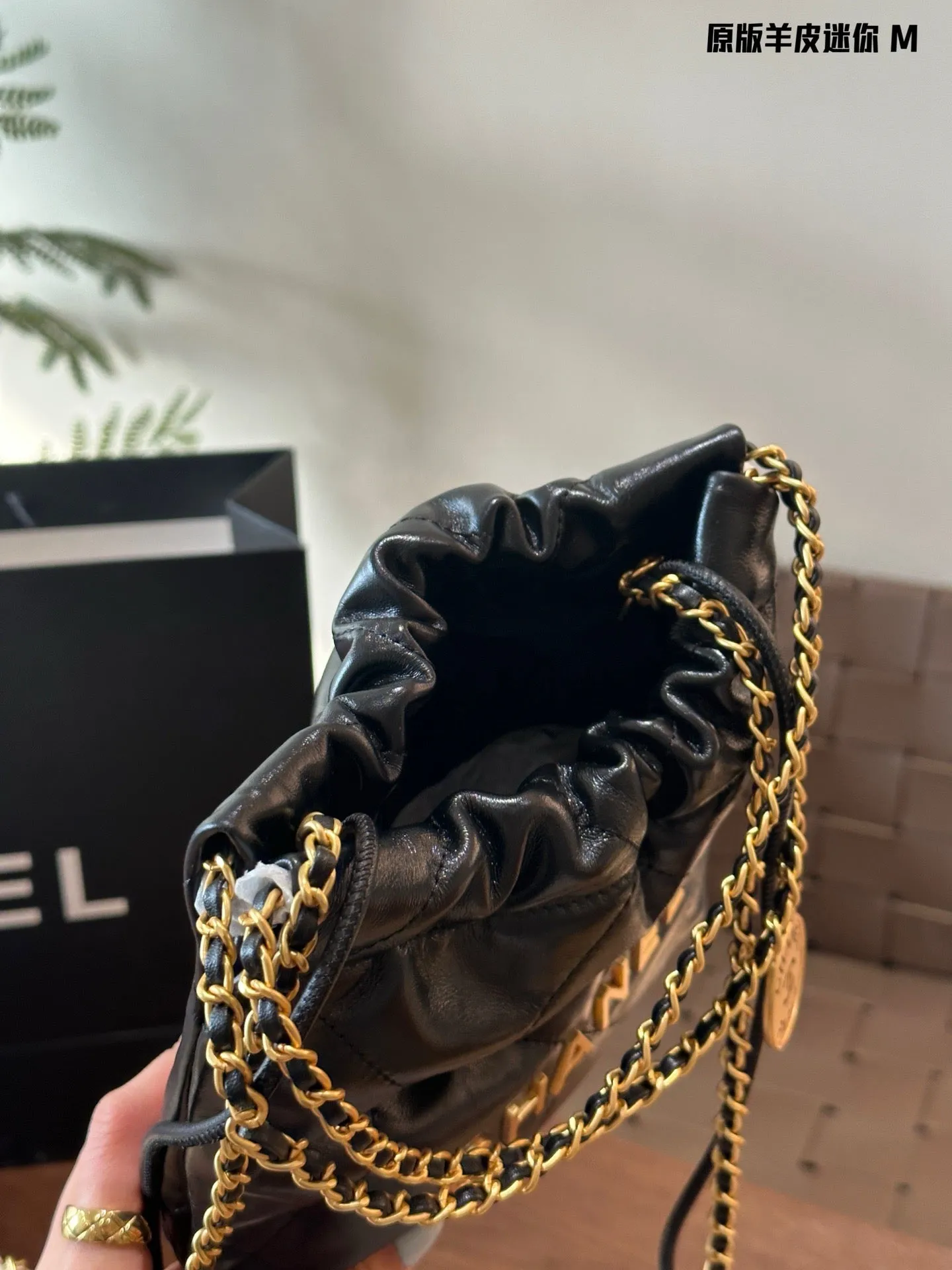 CC955 22 Mini Handbag / 7.8 × 7.4 × 2.3 in