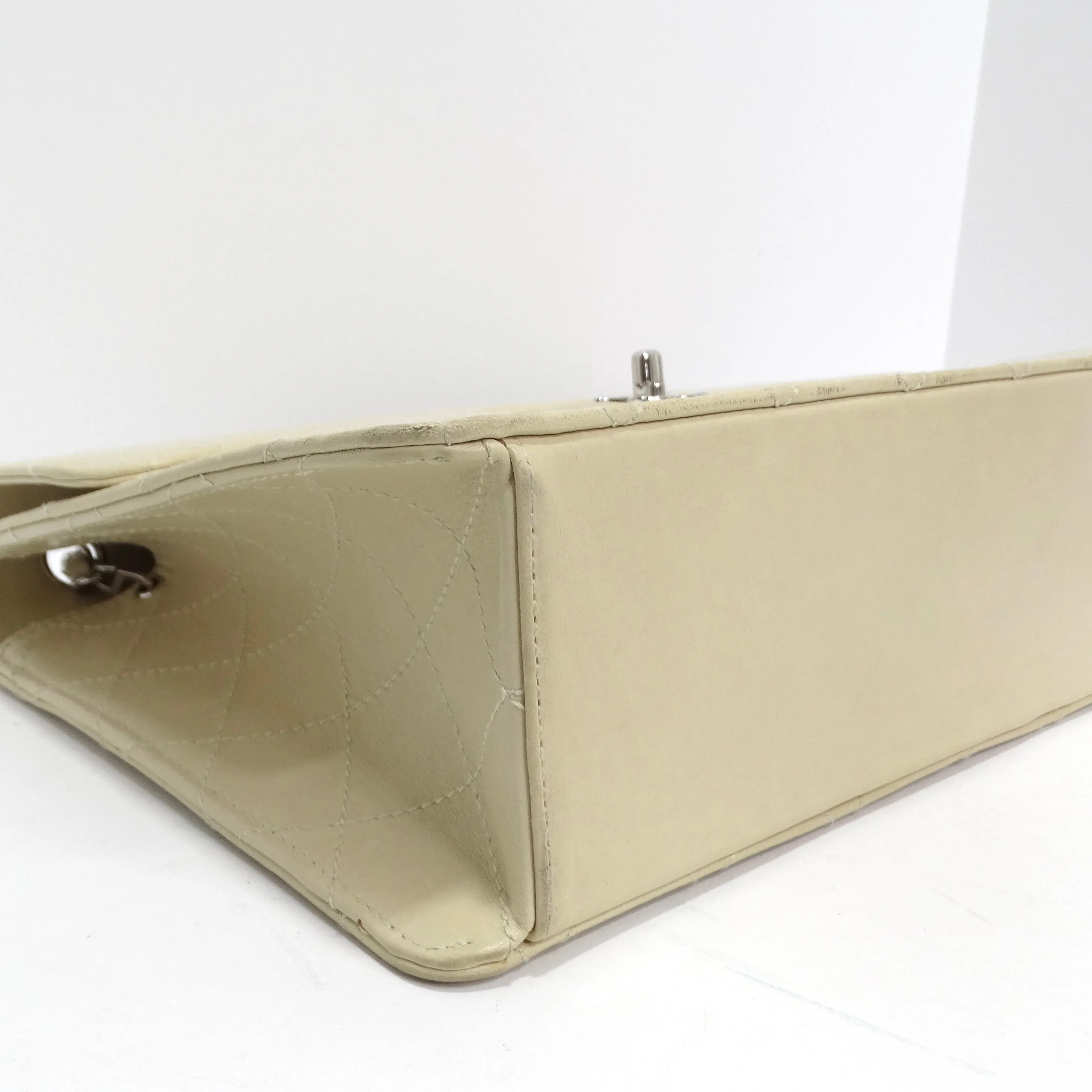 Chanel 1990s Goat Skin Single Flap with Palladium Hardware