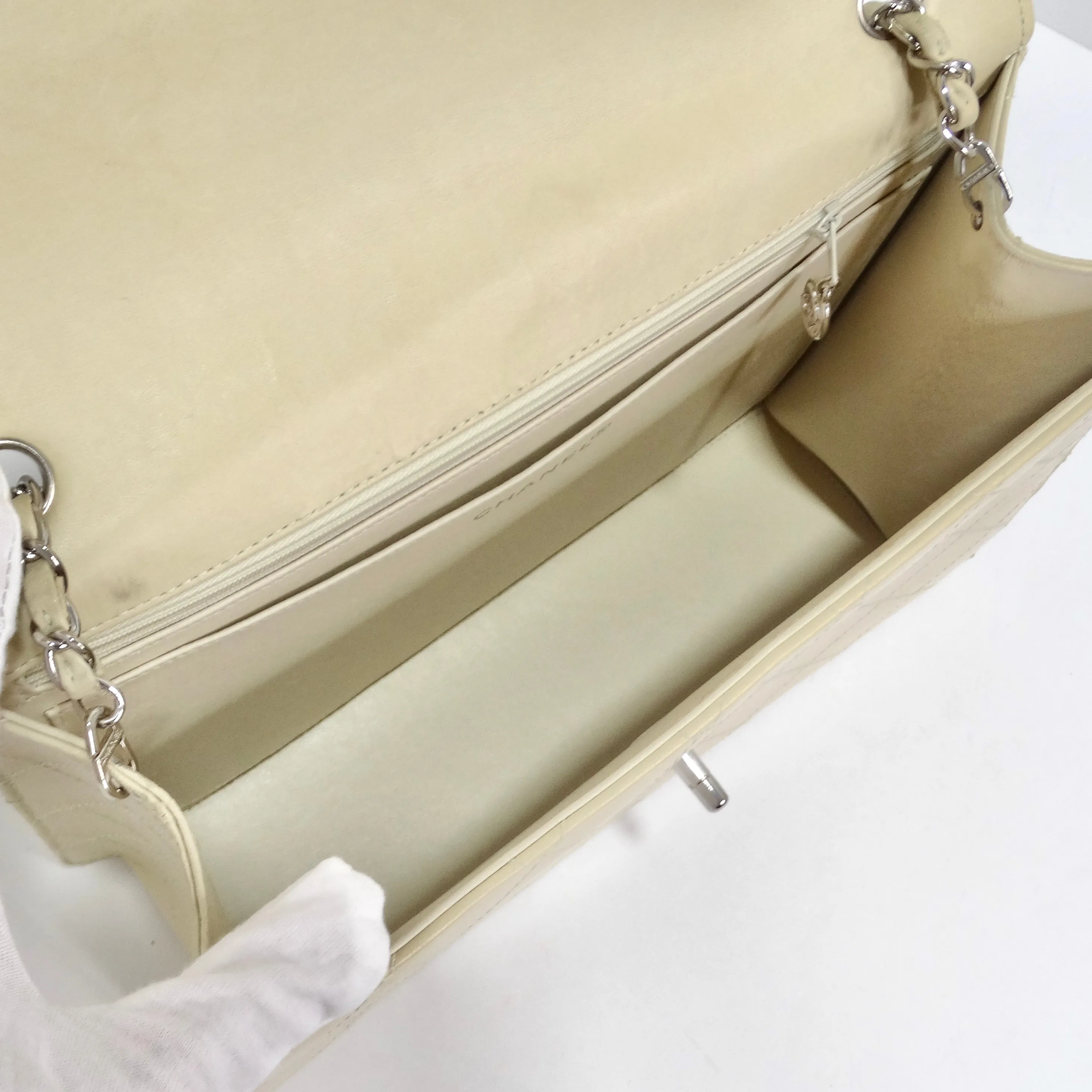 Chanel 1990s Goat Skin Single Flap with Palladium Hardware
