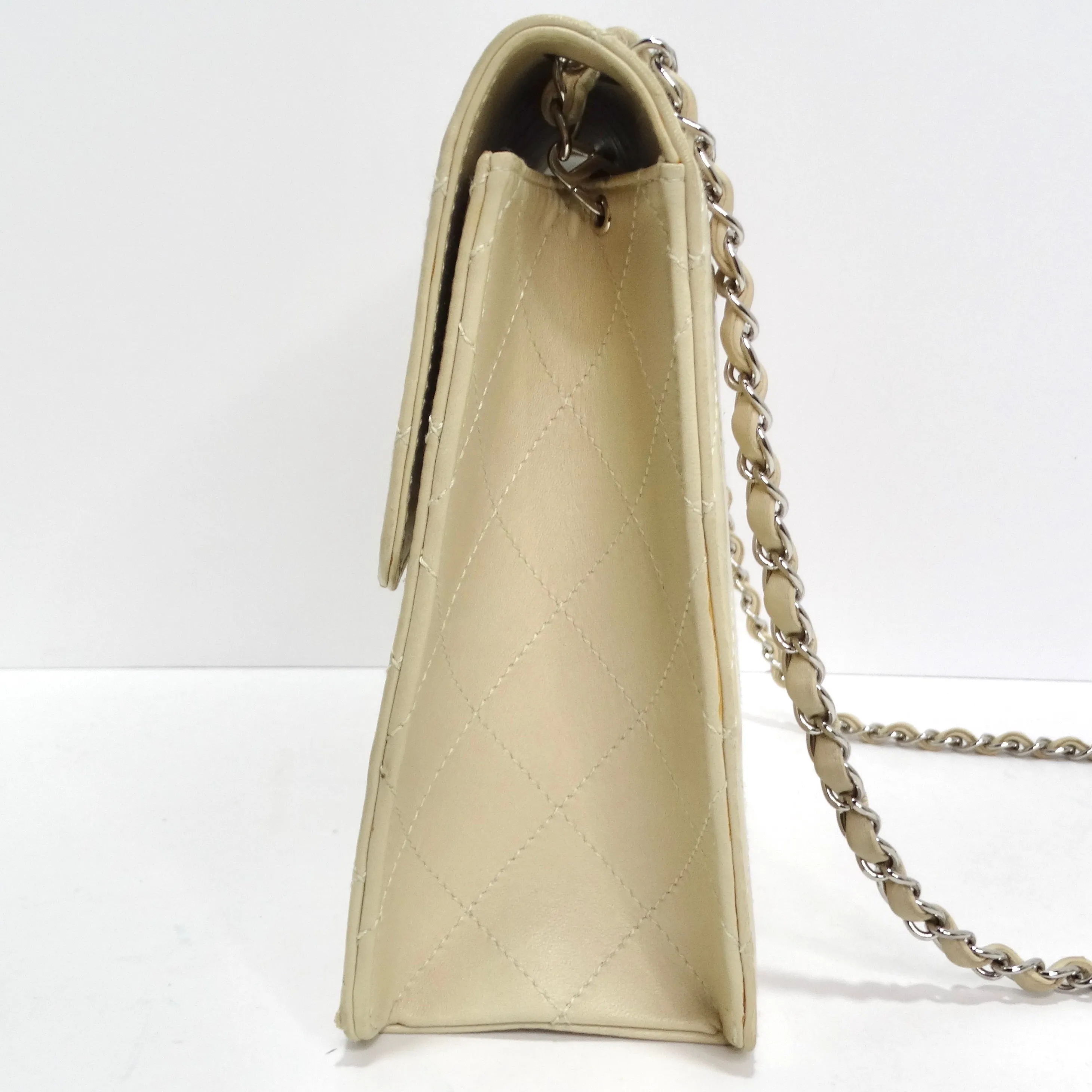 Chanel 1990s Goat Skin Single Flap with Palladium Hardware