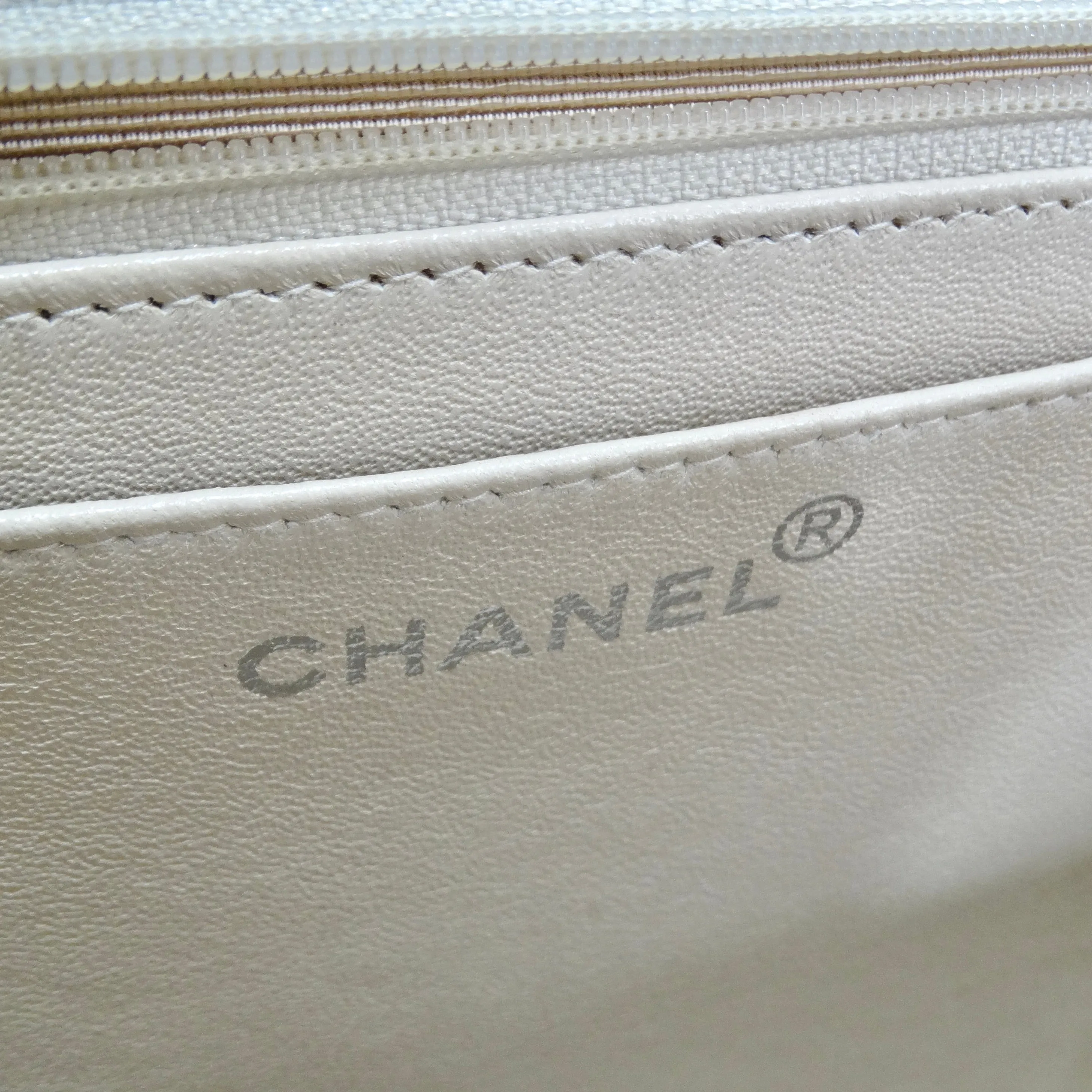 Chanel 1990s Goat Skin Single Flap with Palladium Hardware