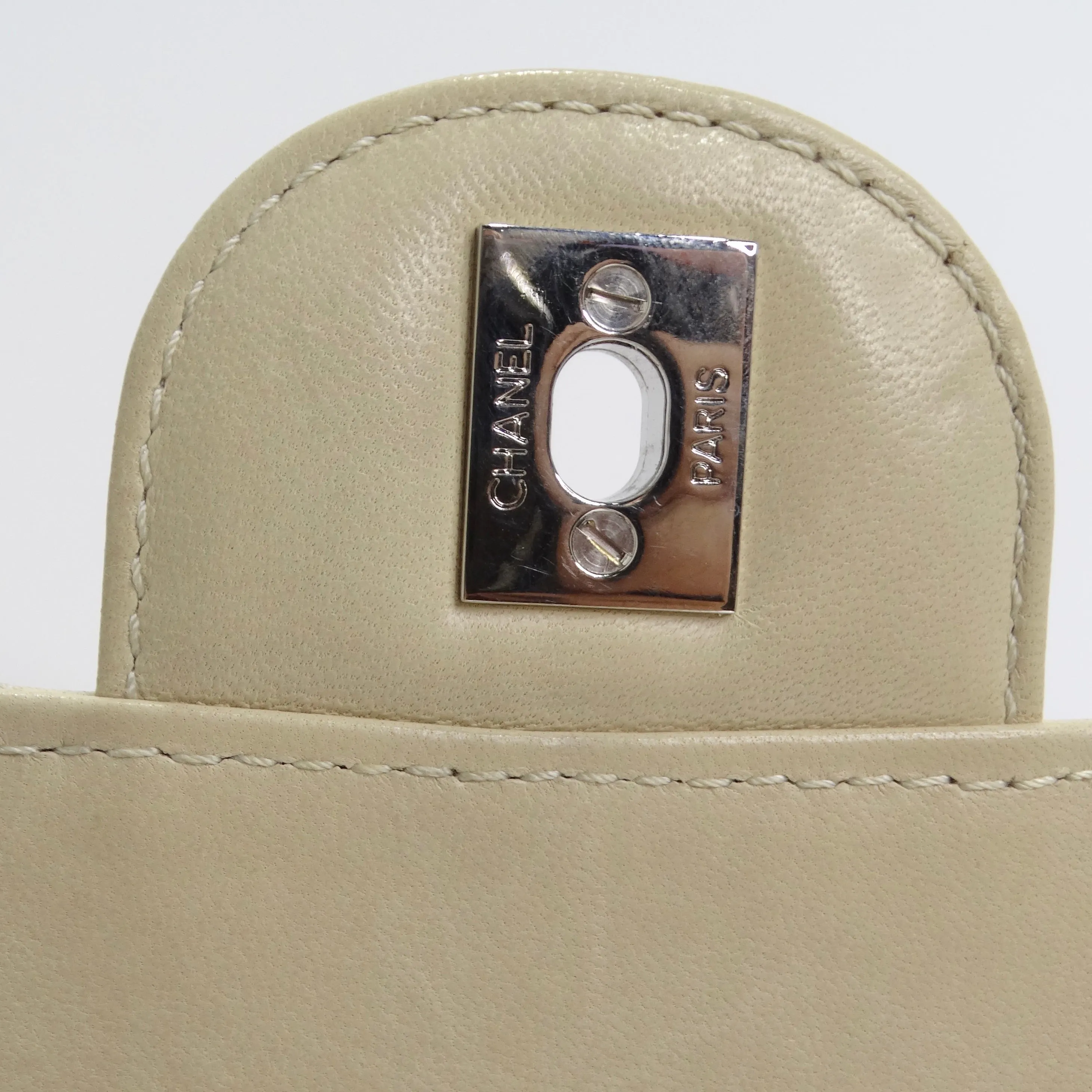 Chanel 1990s Goat Skin Single Flap with Palladium Hardware