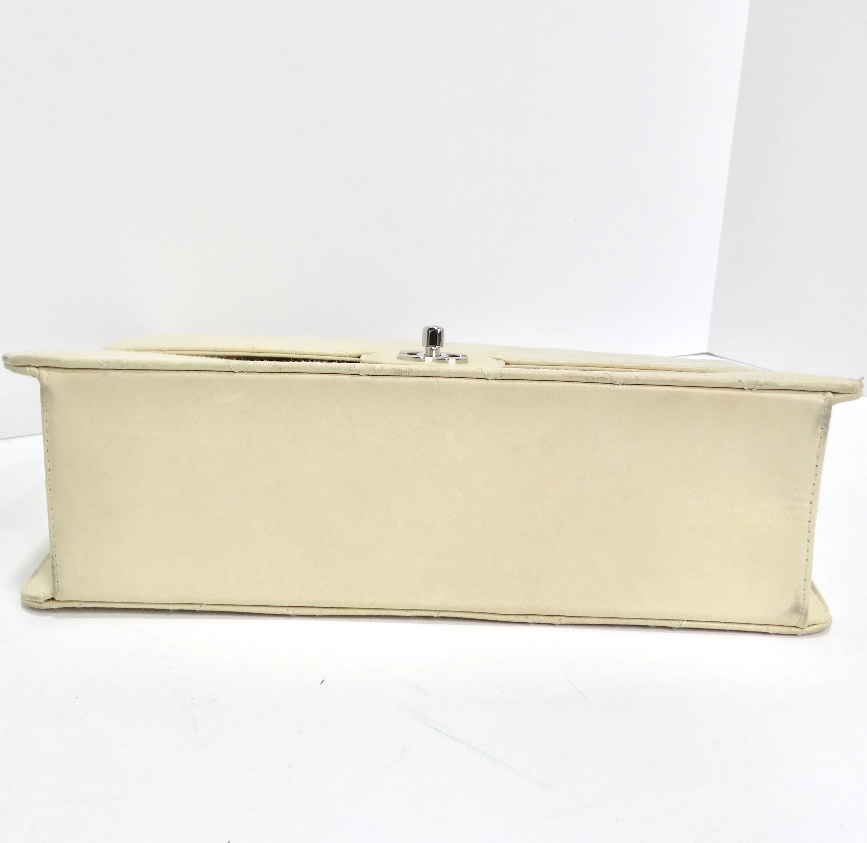 Chanel 1990s Goat Skin Single Flap with Palladium Hardware