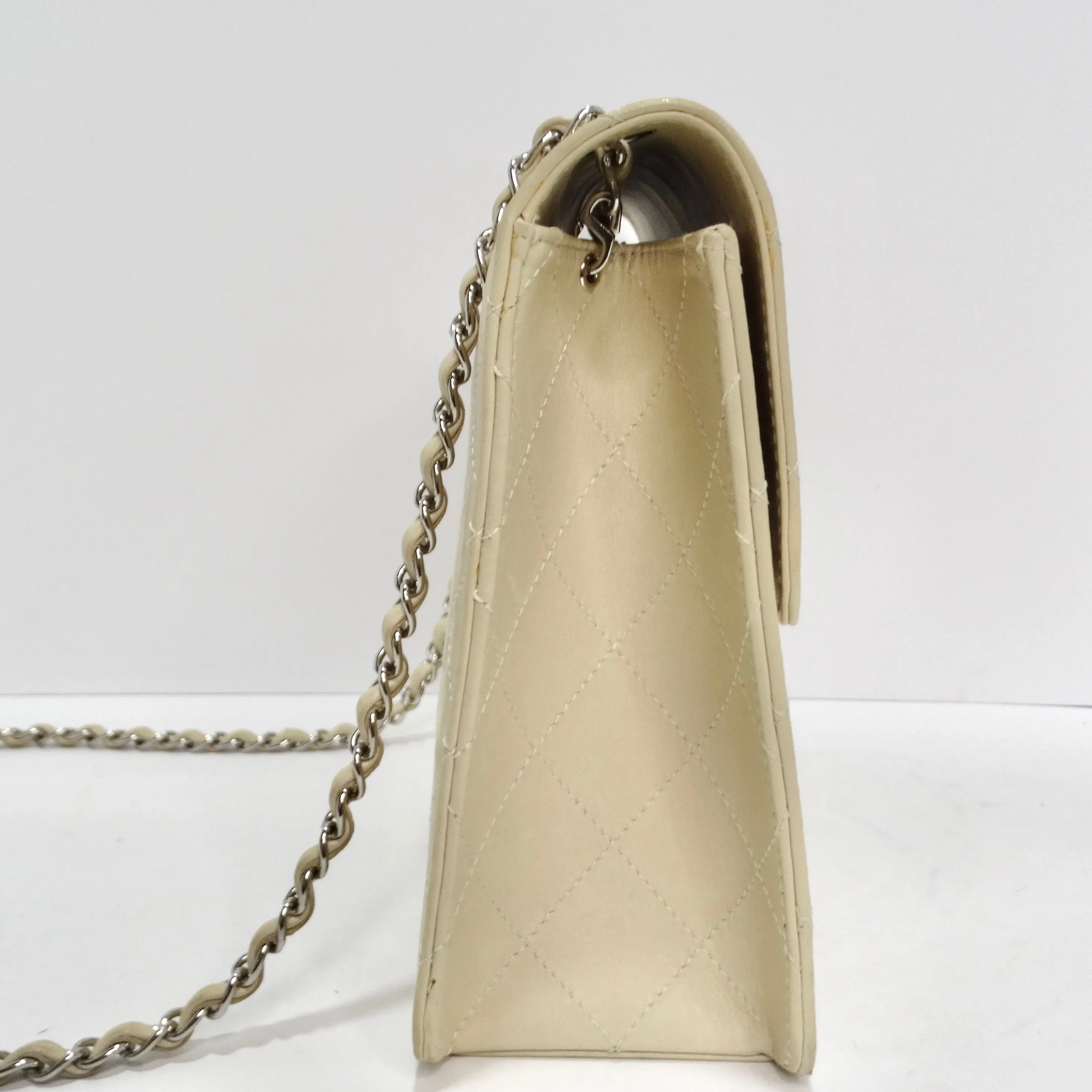 Chanel 1990s Goat Skin Single Flap with Palladium Hardware
