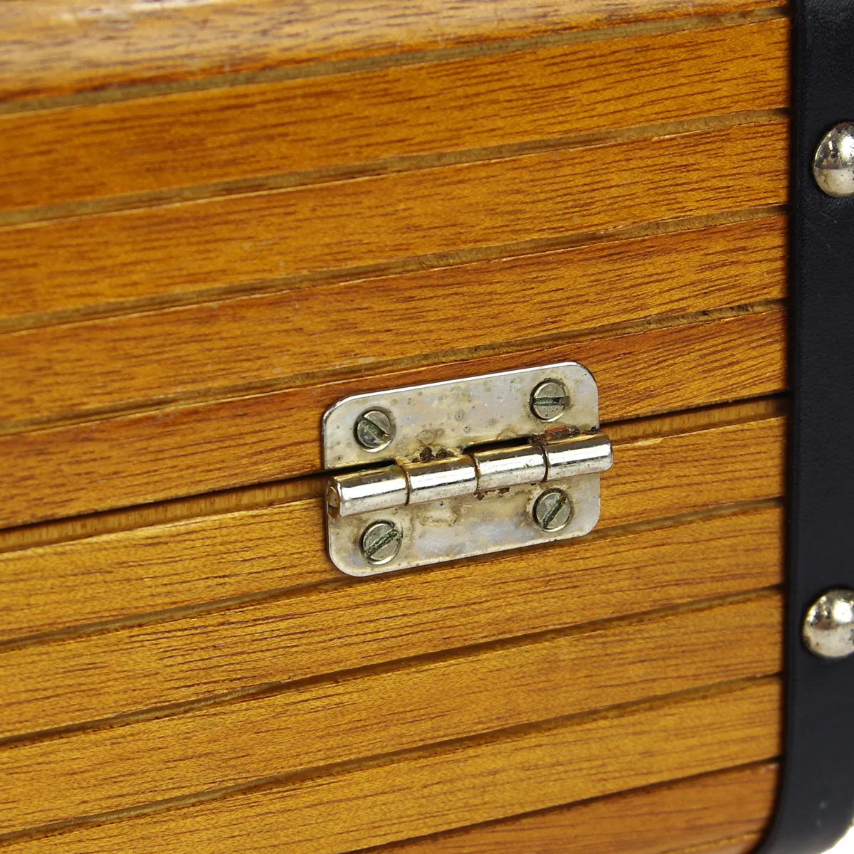 CHANEL * 1990s Wooden Vanity Handbag