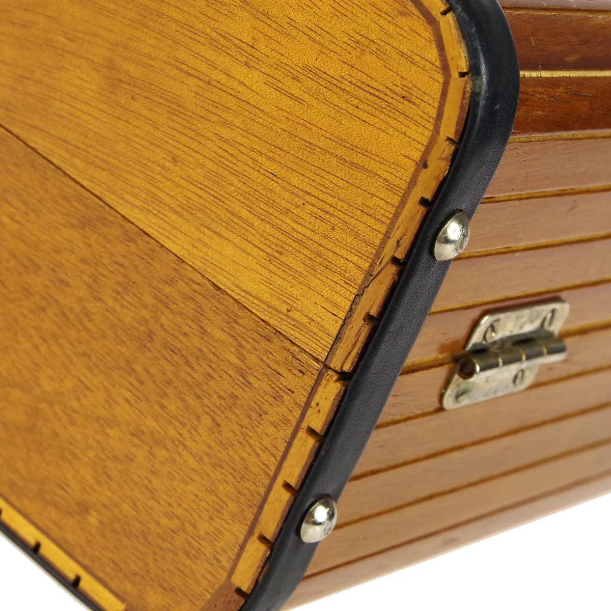 CHANEL * 1990s Wooden Vanity Handbag