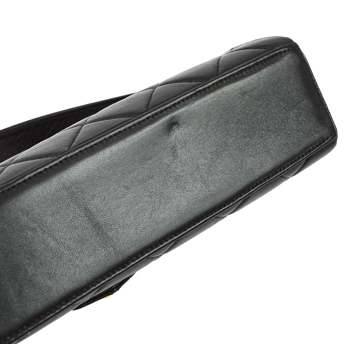 Chanel 1996-1997 Black Lambskin Flap Handbag