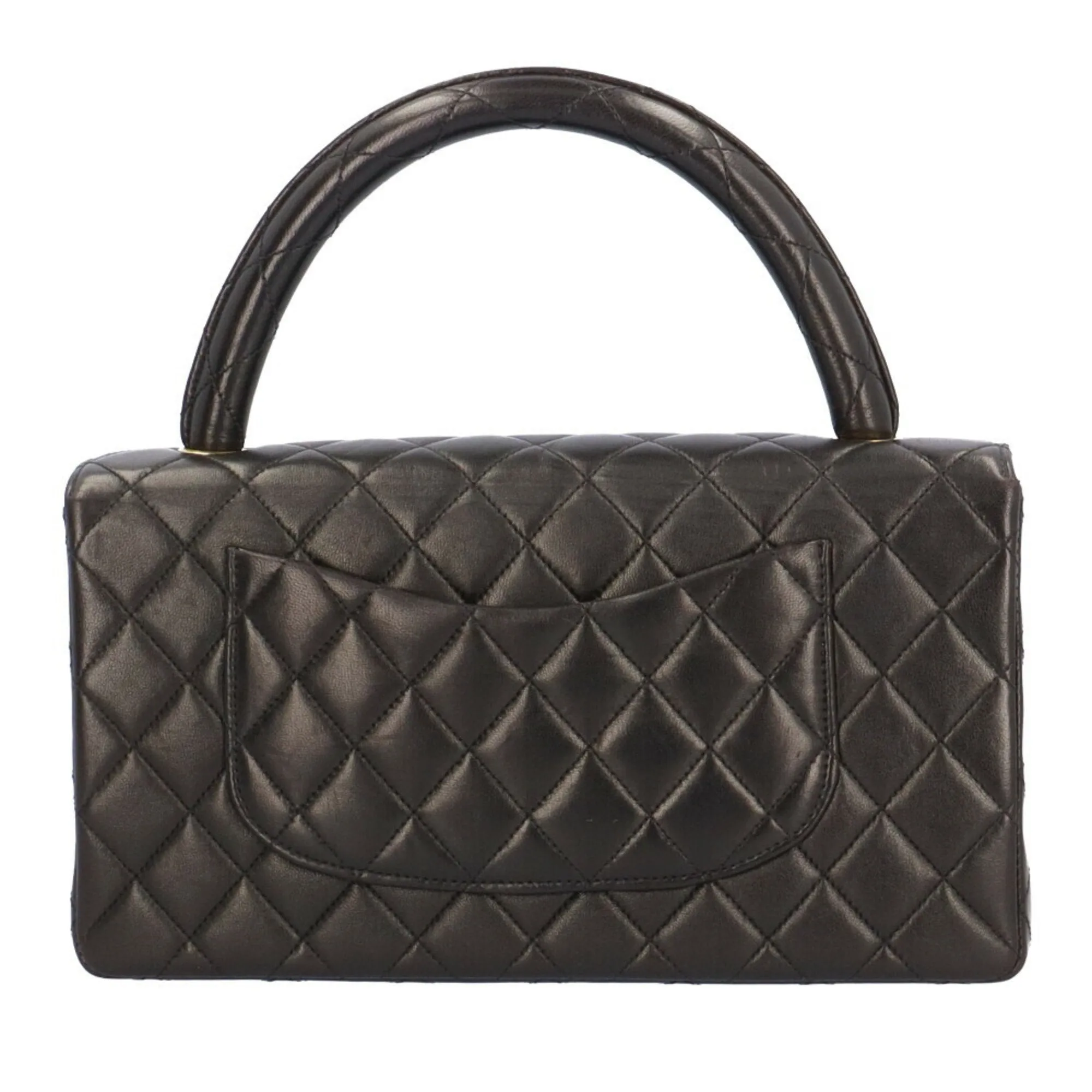 CHANEL Bag Cocomark Matelasse Handbag Lambskin Black Women's