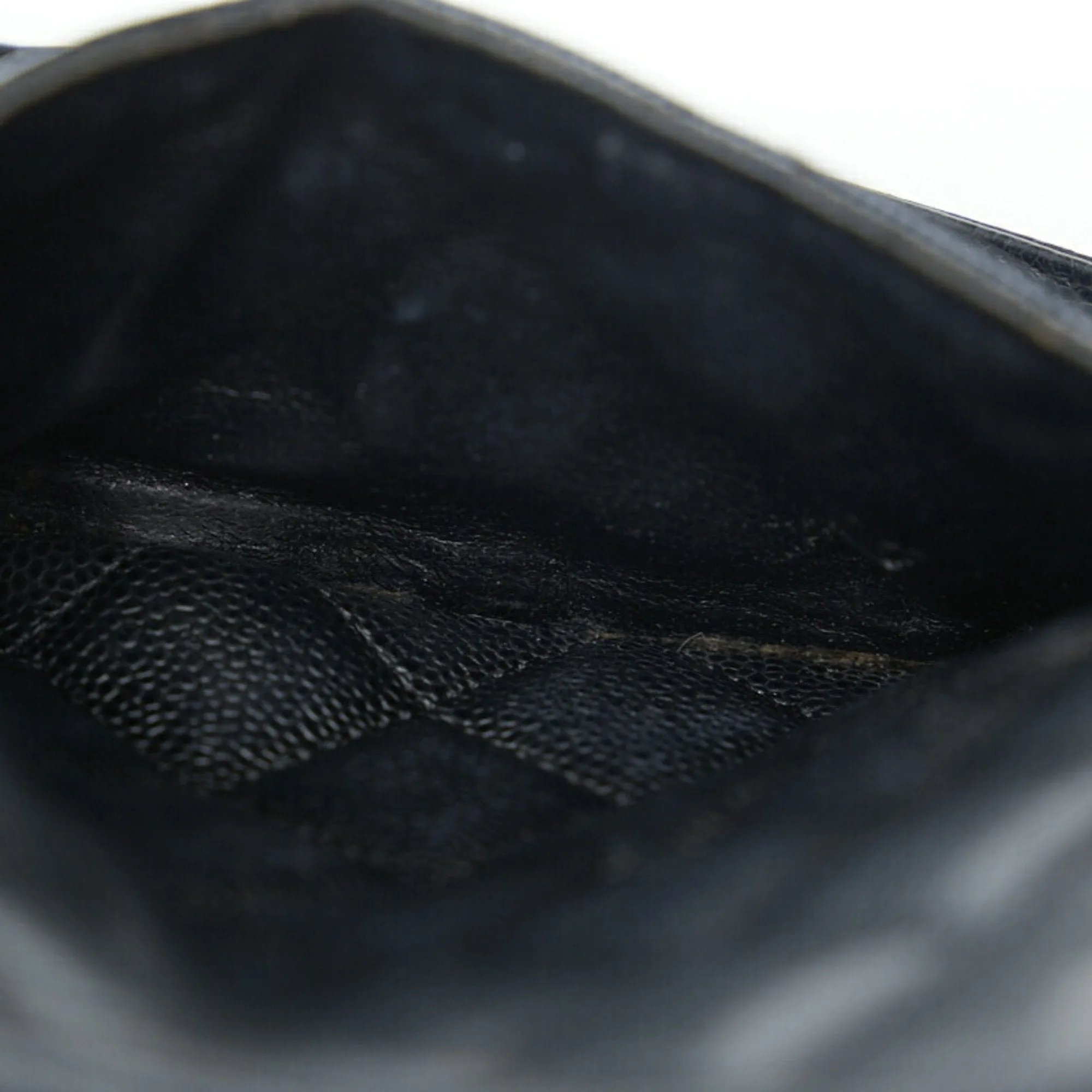 CHANEL Cocomark matelasse PST tote chain handbag black gold caviar skin ladies