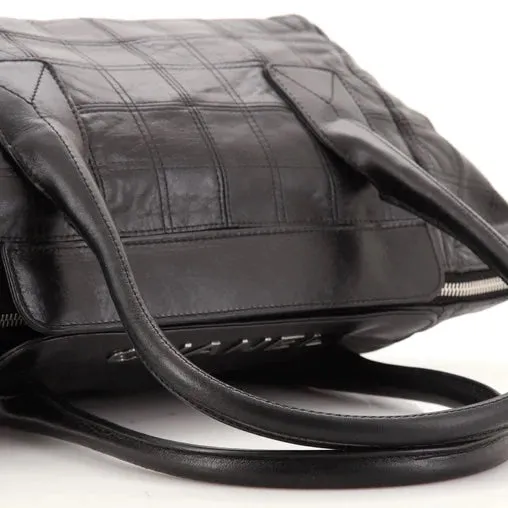 CHANEL LAX QUILTED LEATHER CHOCOLATE BAR HANDBAG