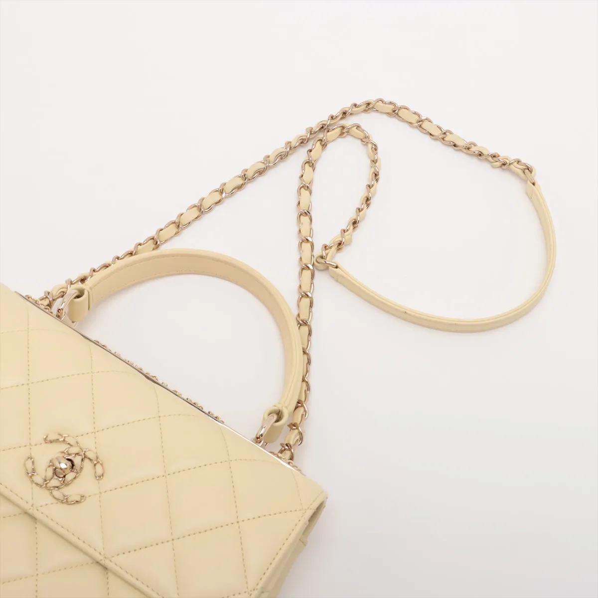 Chanel Matrasse  2WAY Handbag Yellow G