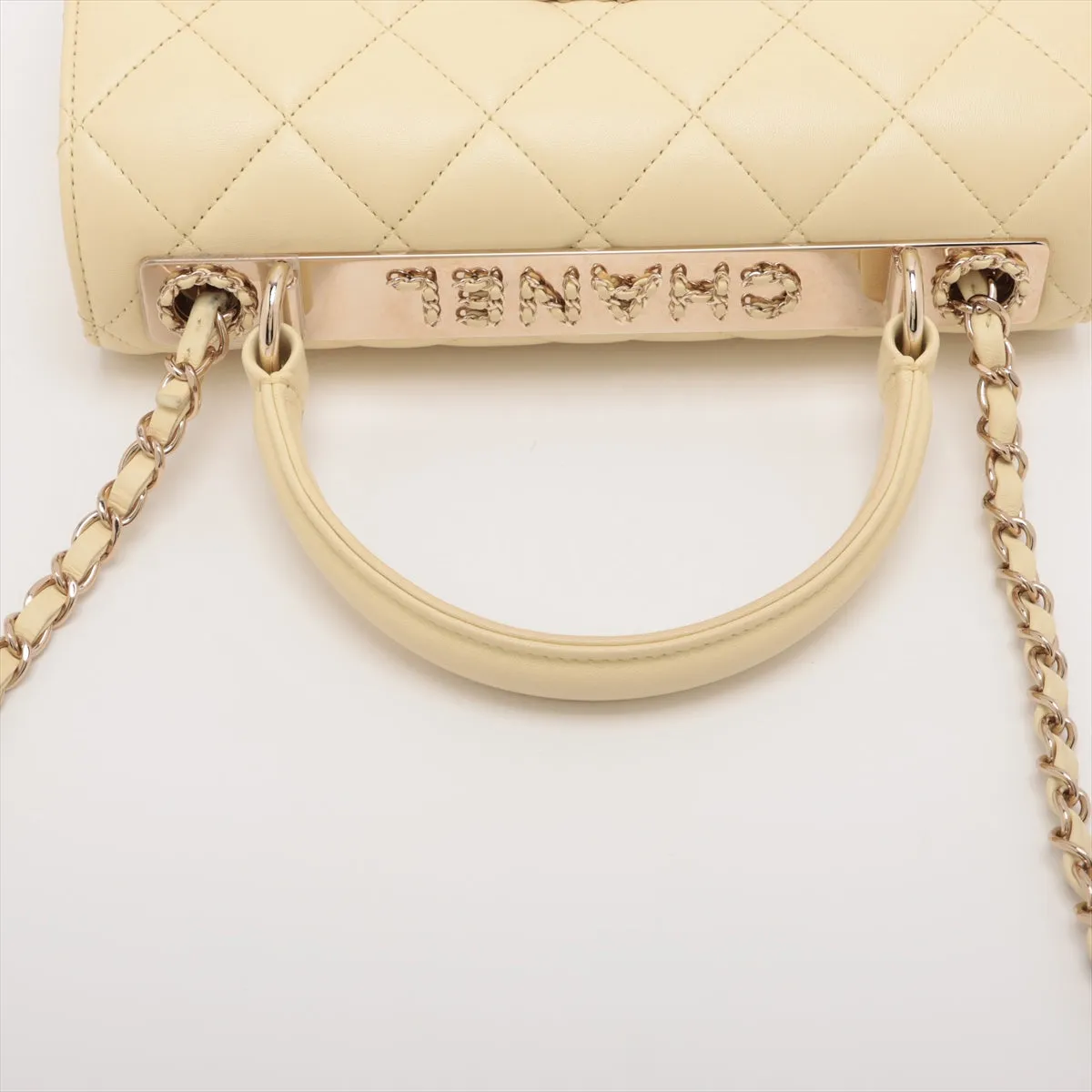 Chanel Matrasse  2WAY Handbag Yellow G