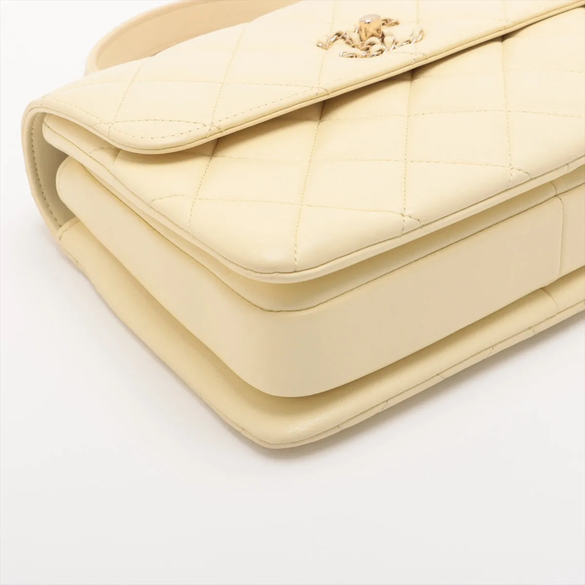 Chanel Matrasse  2WAY Handbag Yellow G