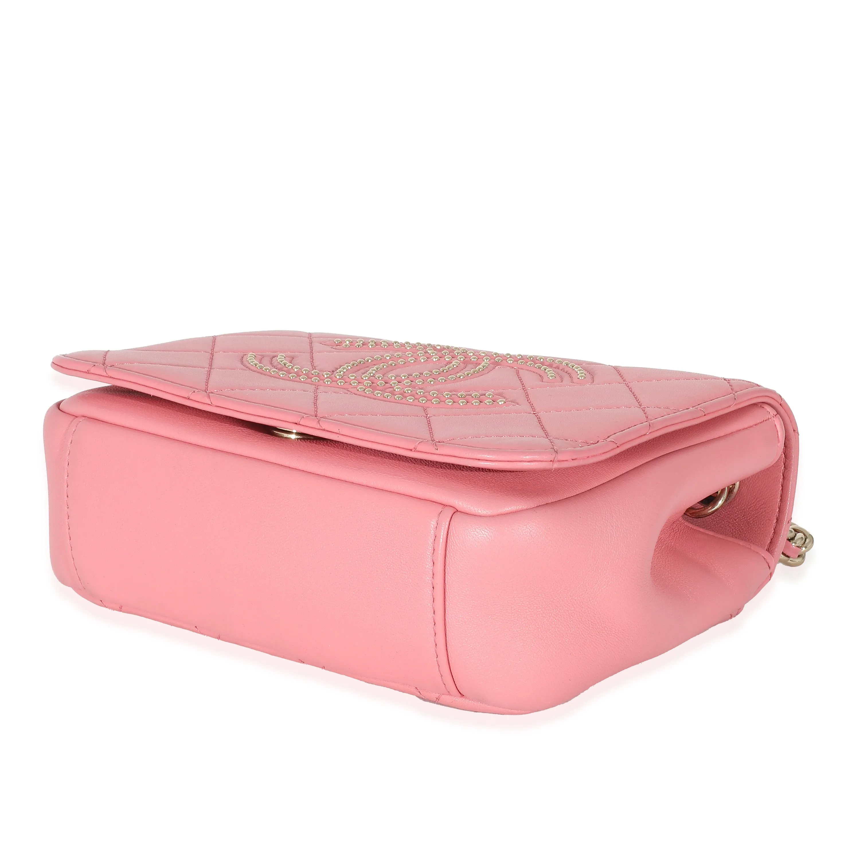 CHANEL Pink Quilted Calfskin Beauty Begins Flap Bag