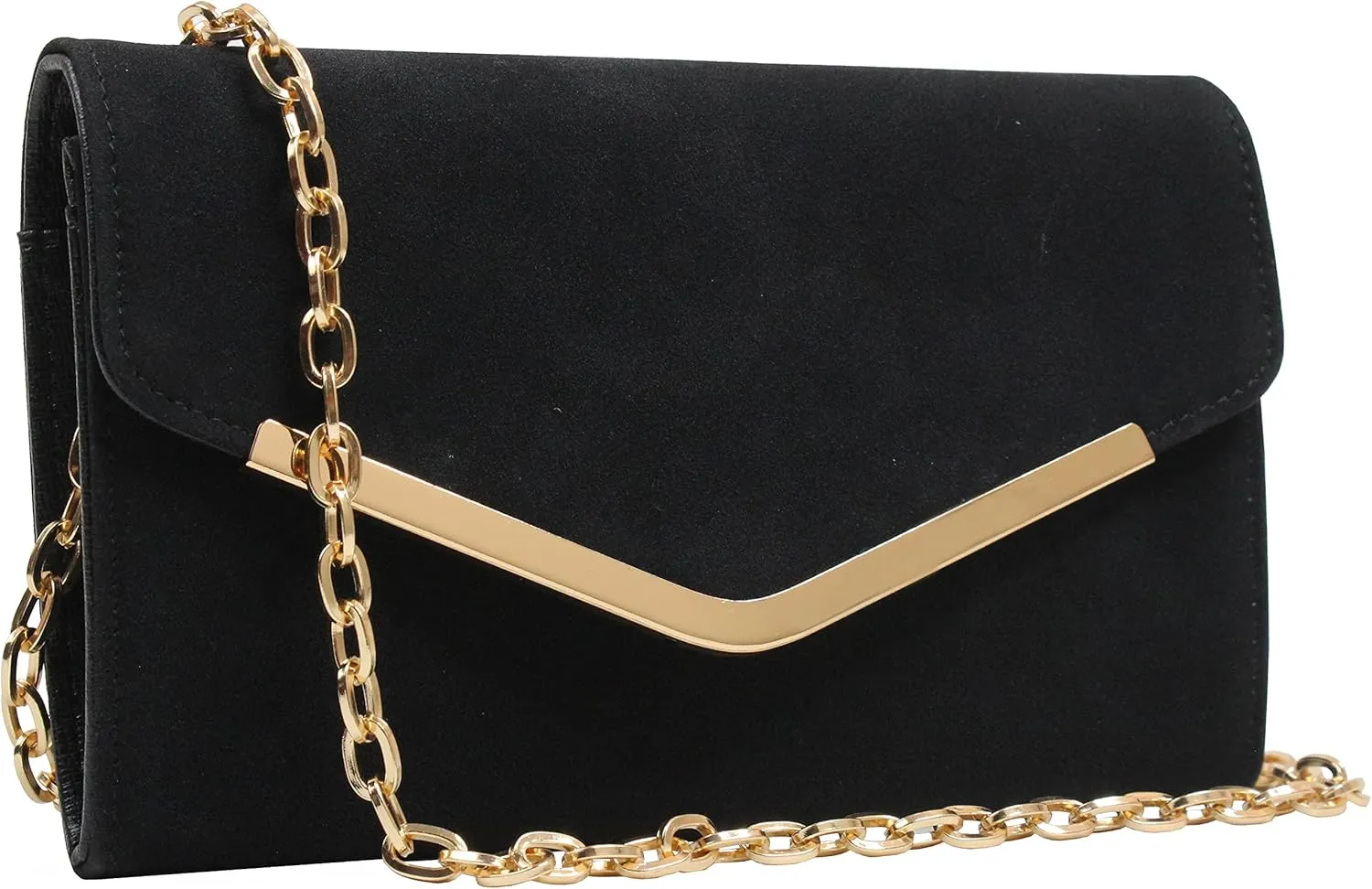 Clutch Purse Evening Bag for Women, Envelope Handbag With Detachable Chain for Wedding and Party