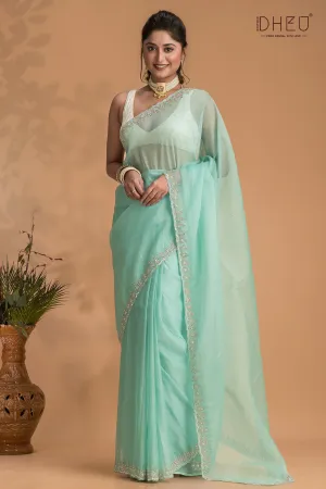 Designer Chiffon Silk Saree