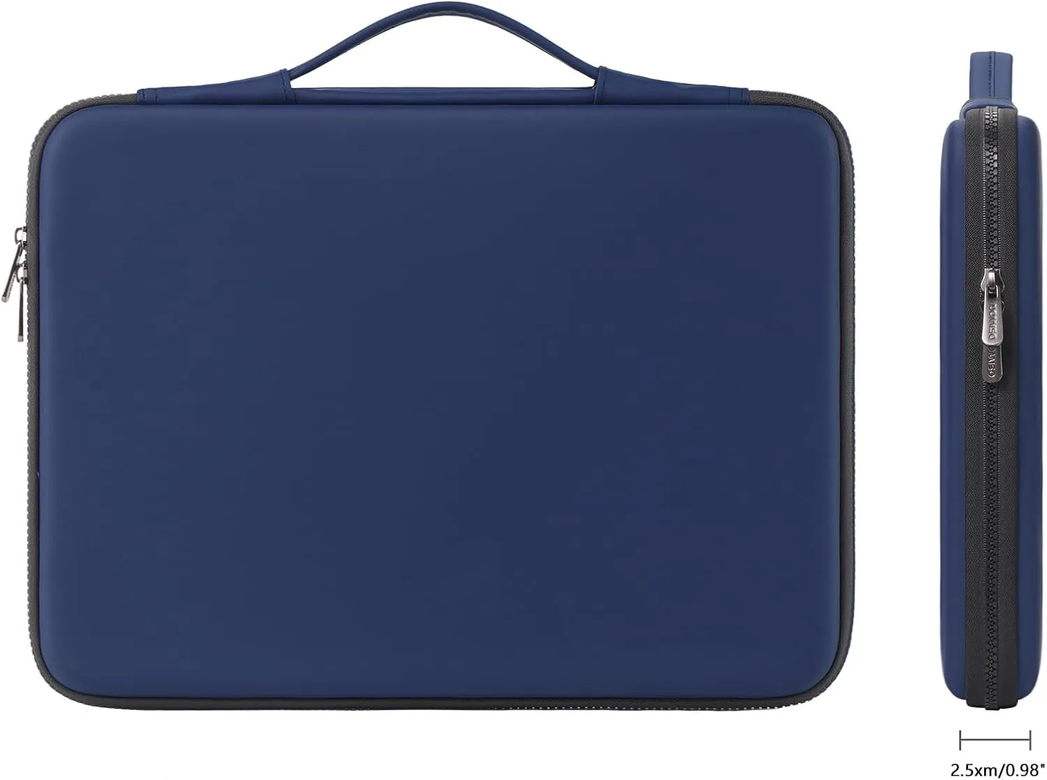 DOMISO 15.6 inch Laptop Sleeve with Handle Shockproof Waterproof EVA Protective Case for 15.6" Yoga 720 IdeaPad 310 320 ThinkPad T570/Legion 5 Gen 6/HP Envy 15/15.6" Notebooks, Dark Blue