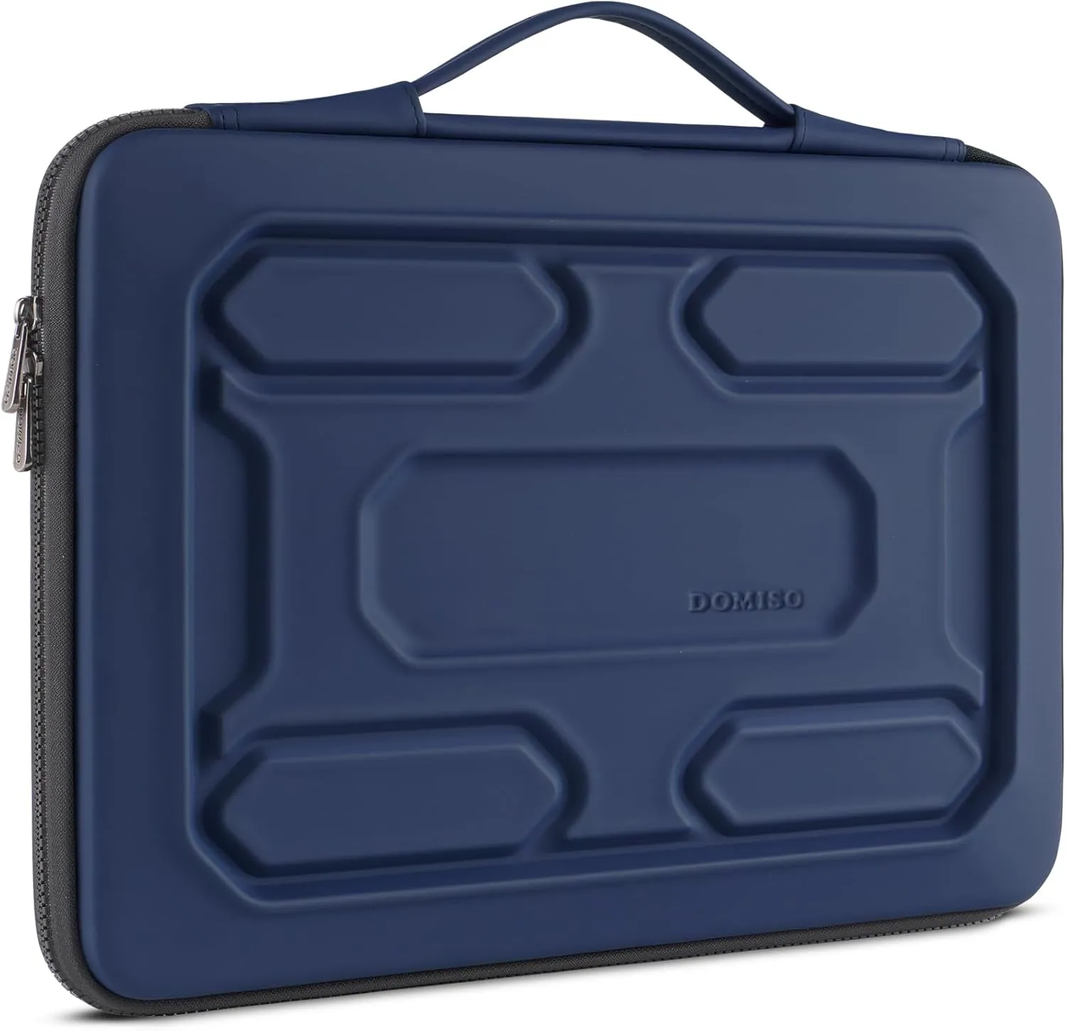DOMISO 15.6 inch Laptop Sleeve with Handle Shockproof Waterproof EVA Protective Case for 15.6" Yoga 720 IdeaPad 310 320 ThinkPad T570/Legion 5 Gen 6/HP Envy 15/15.6" Notebooks, Dark Blue