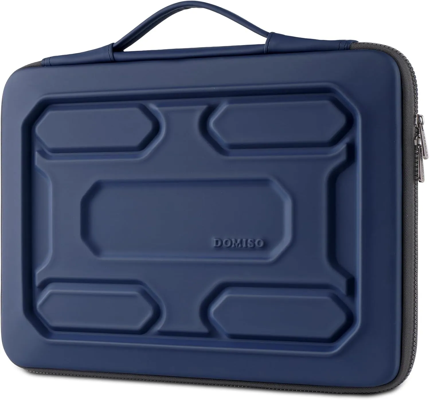 DOMISO 15.6 inch Laptop Sleeve with Handle Shockproof Waterproof EVA Protective Case for 15.6" Yoga 720 IdeaPad 310 320 ThinkPad T570/Legion 5 Gen 6/HP Envy 15/15.6" Notebooks, Dark Blue