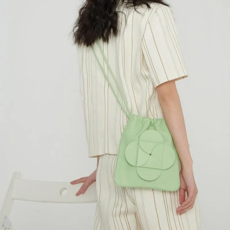 Flower Mini Crossbody Bag- Green