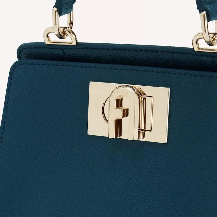 Furla 1927 Mini Top Handle - Blu Jay Light Gold