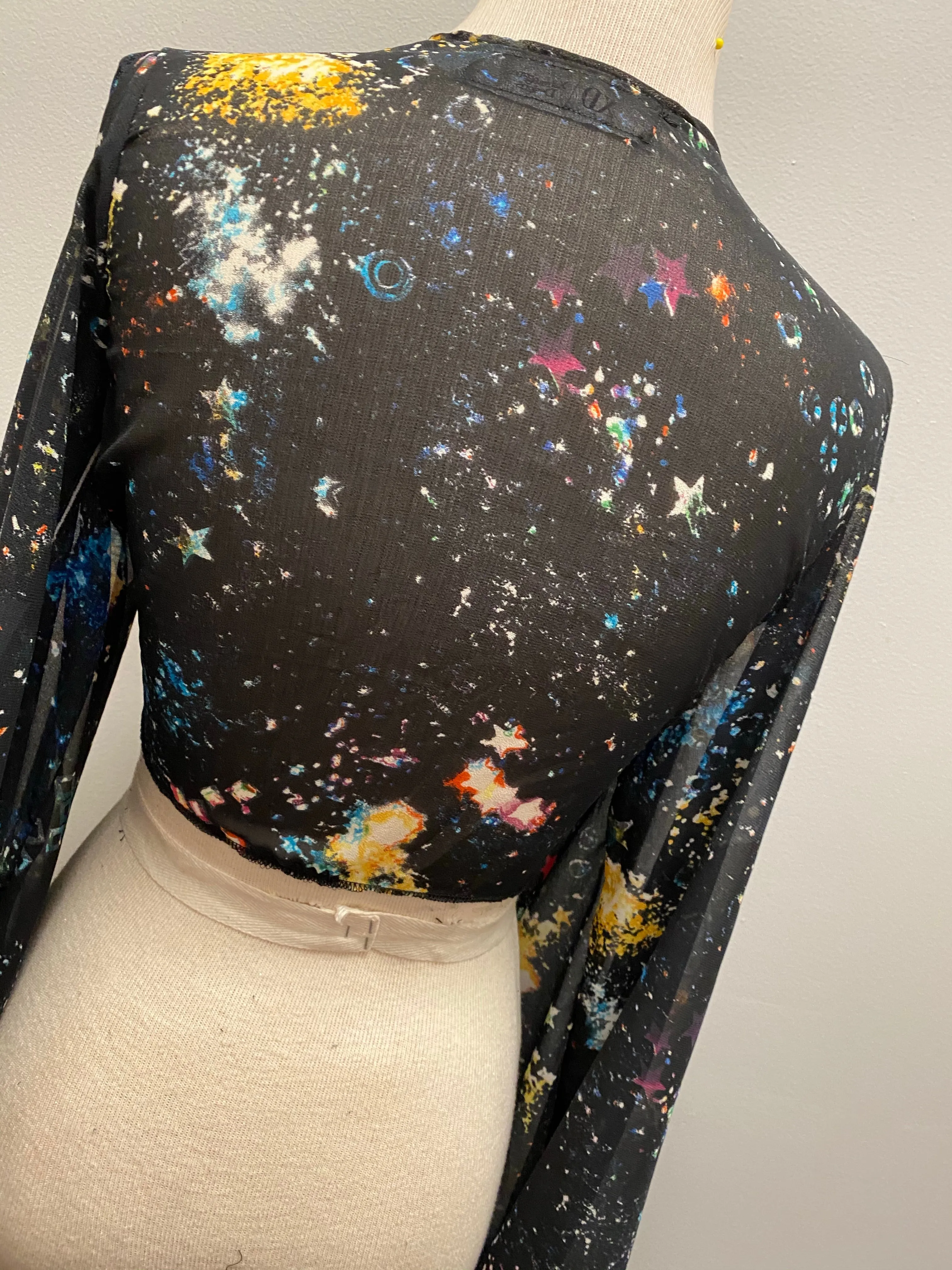 “Galaxy princess” wrap blouse