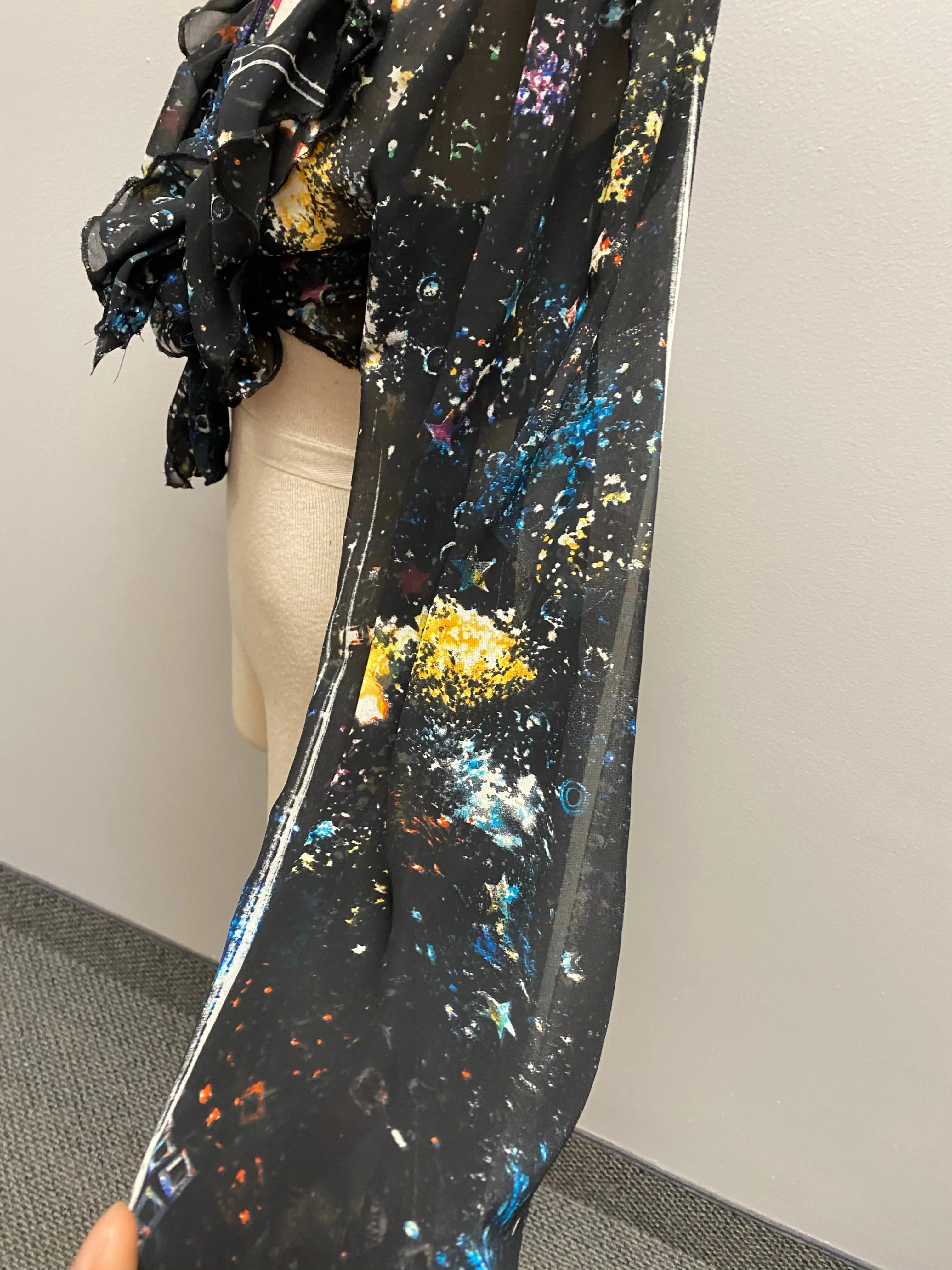 “Galaxy princess” wrap blouse