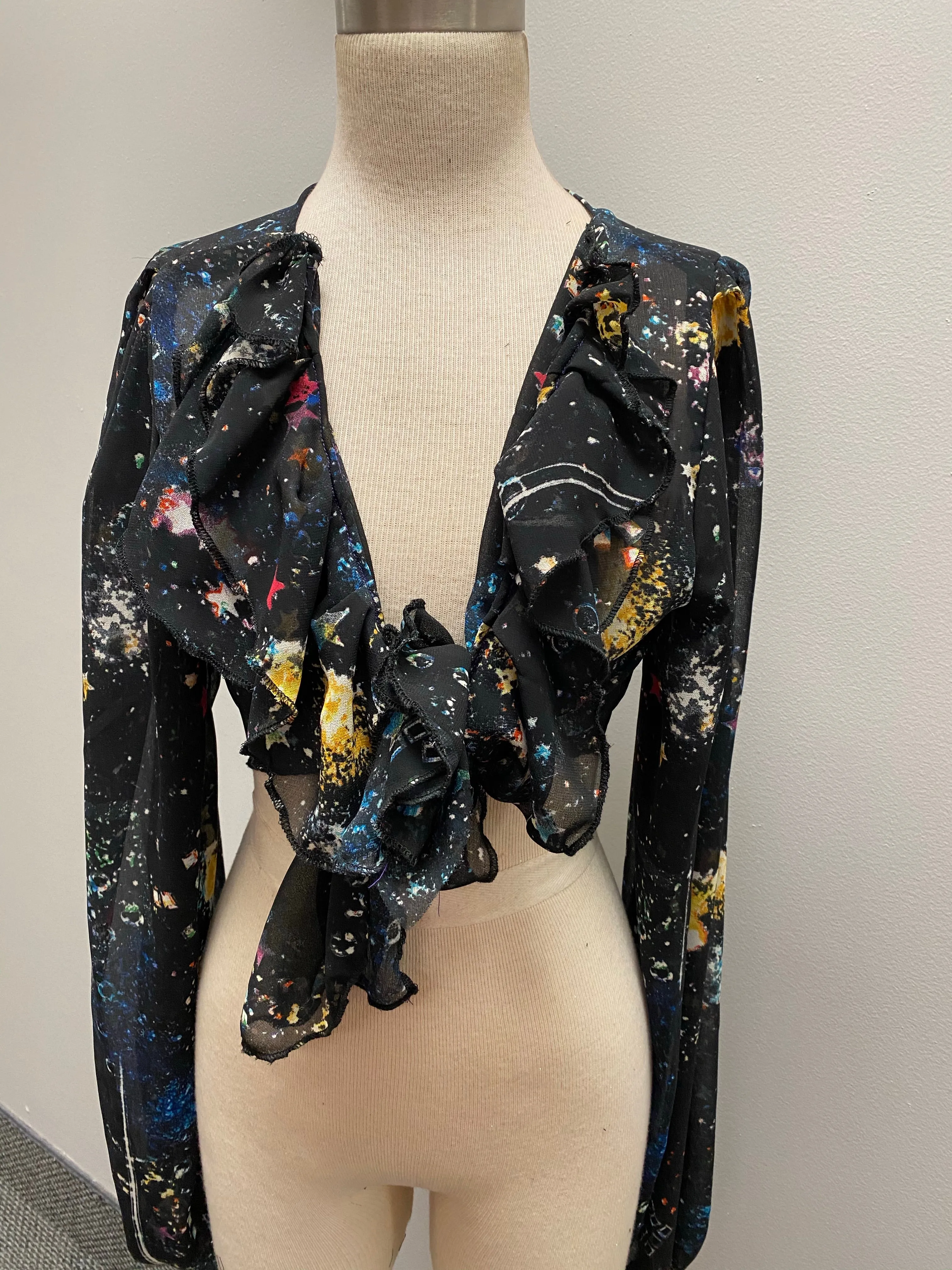 “Galaxy princess” wrap blouse