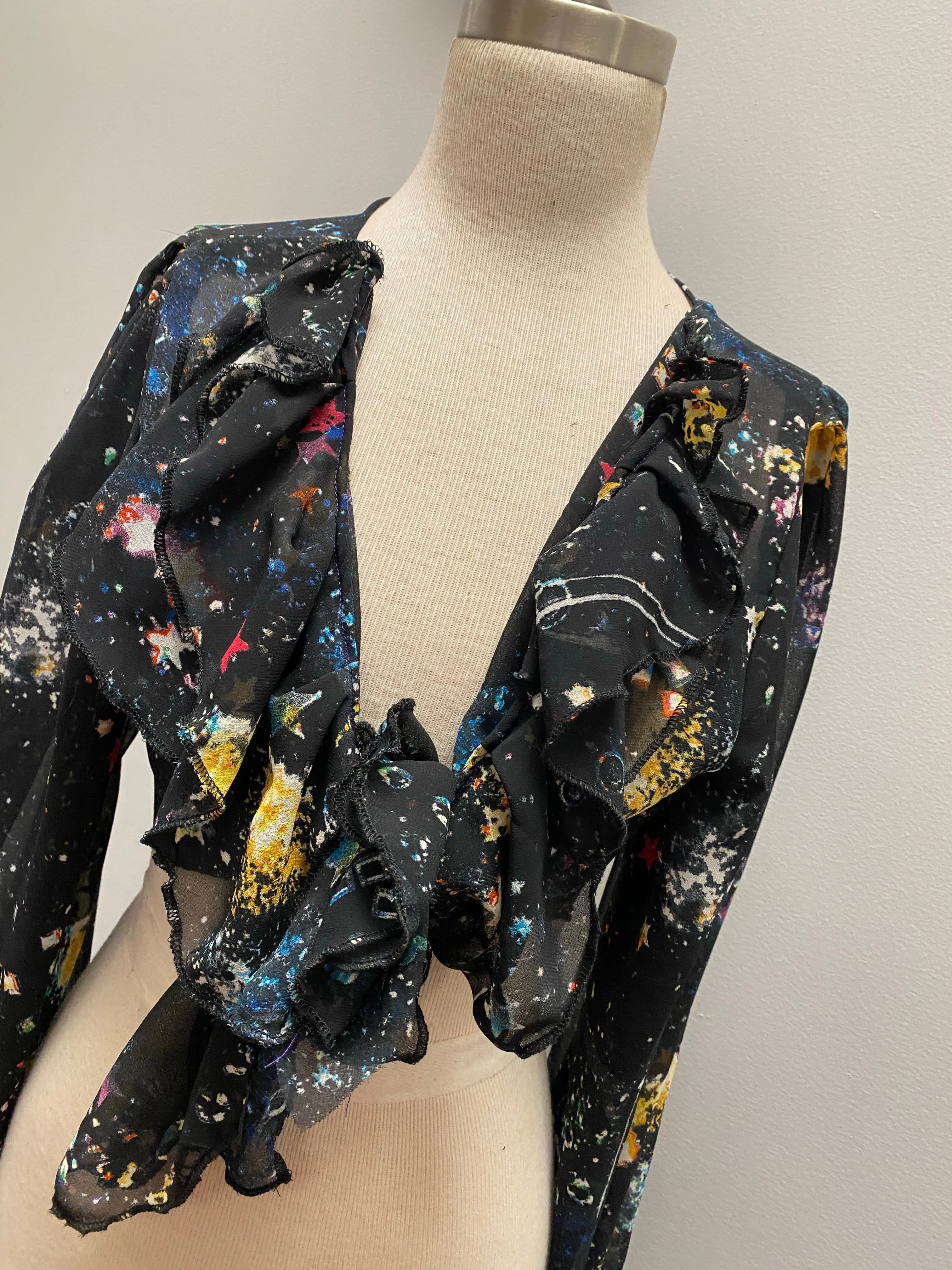 “Galaxy princess” wrap blouse