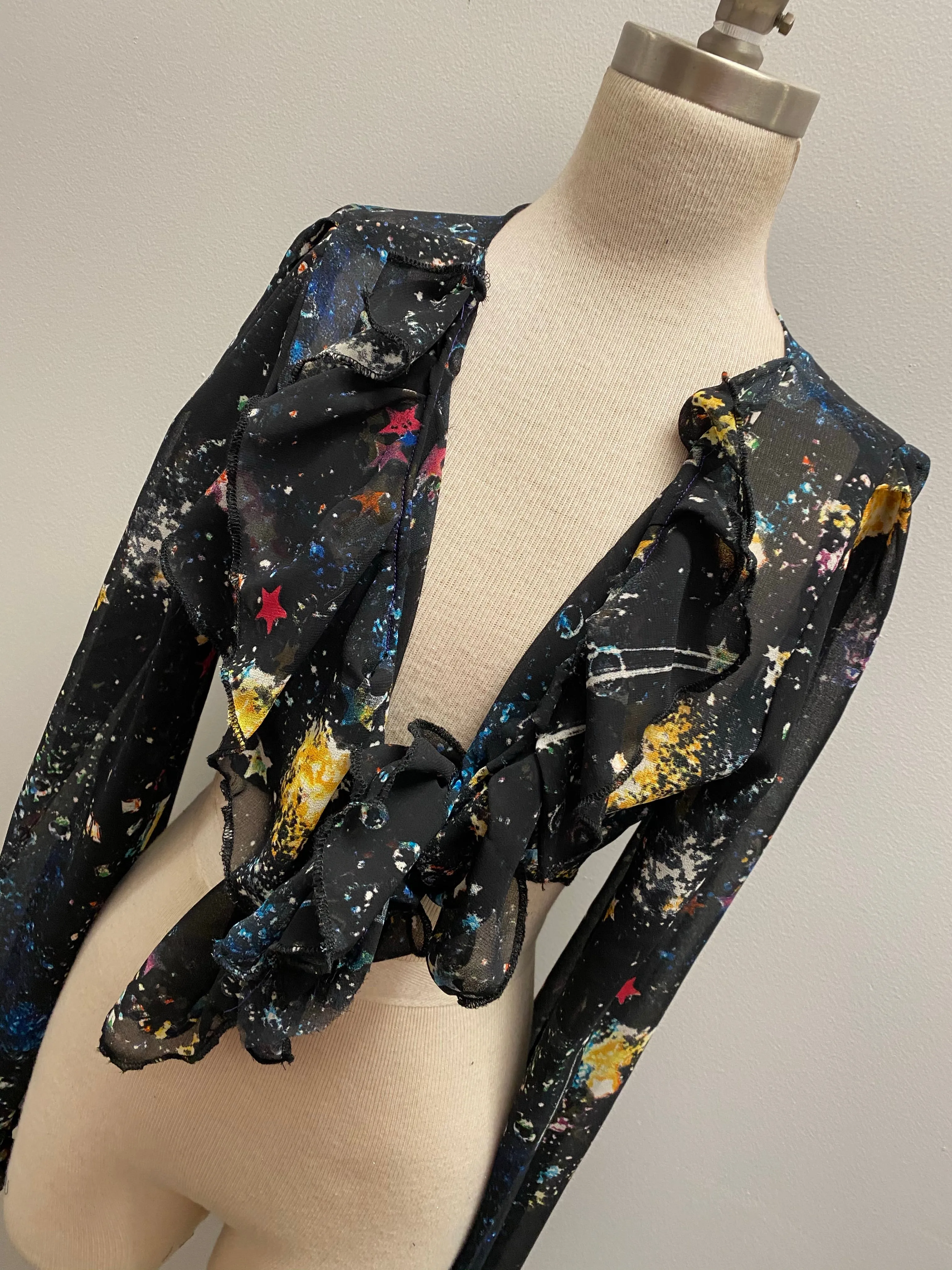 “Galaxy princess” wrap blouse