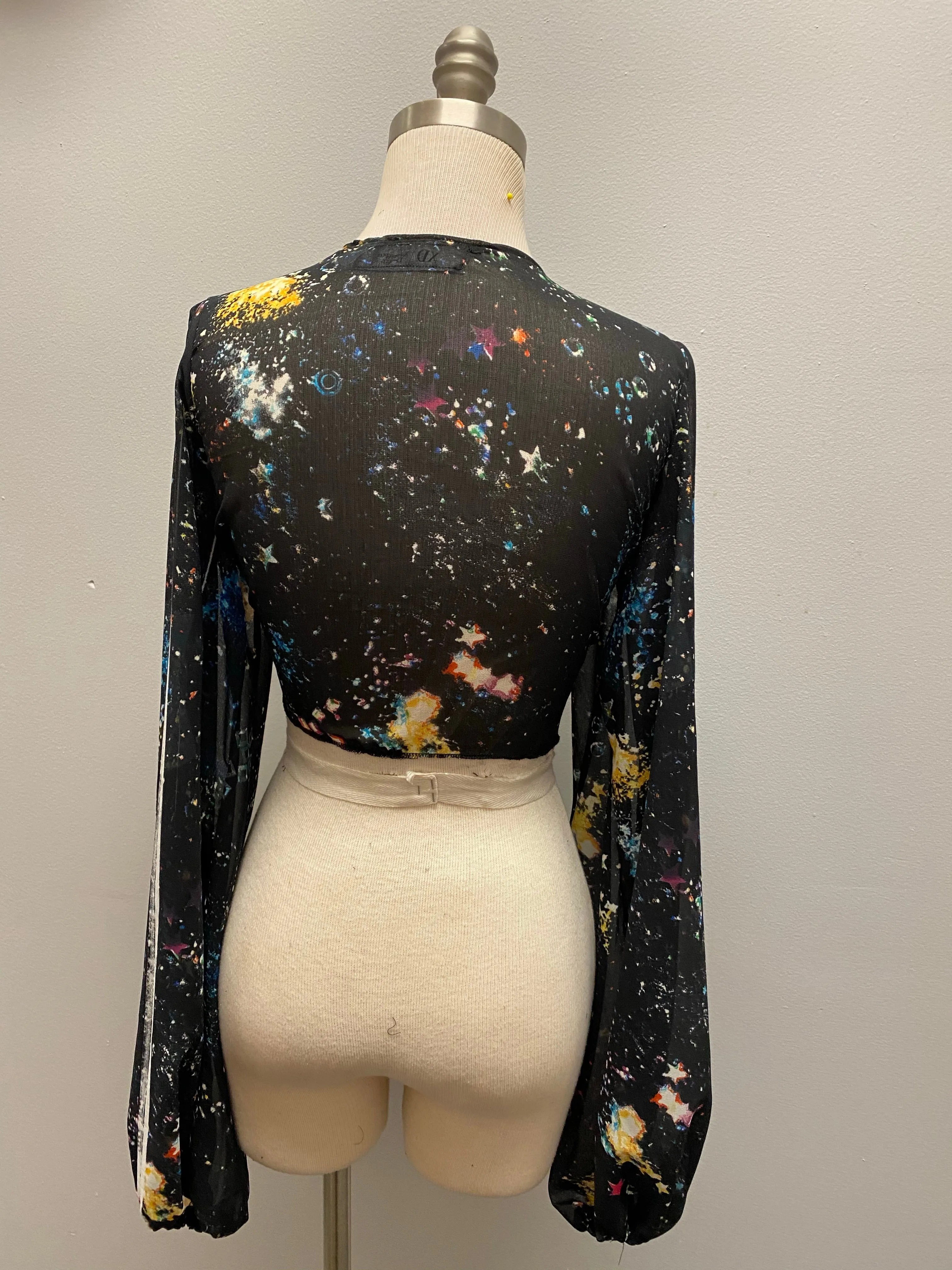 “Galaxy princess” wrap blouse