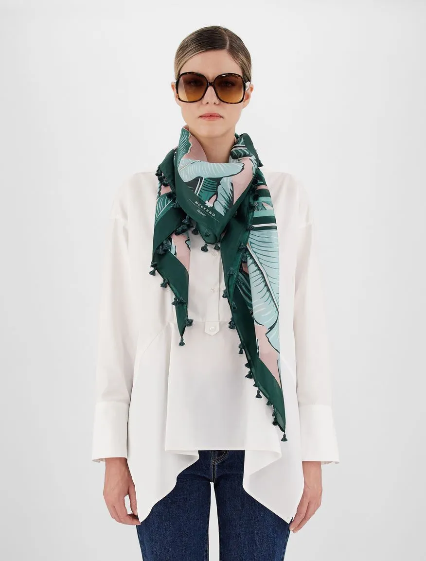 Giostra Tassel Printed Scarf
