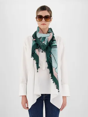 Giostra Tassel Printed Scarf