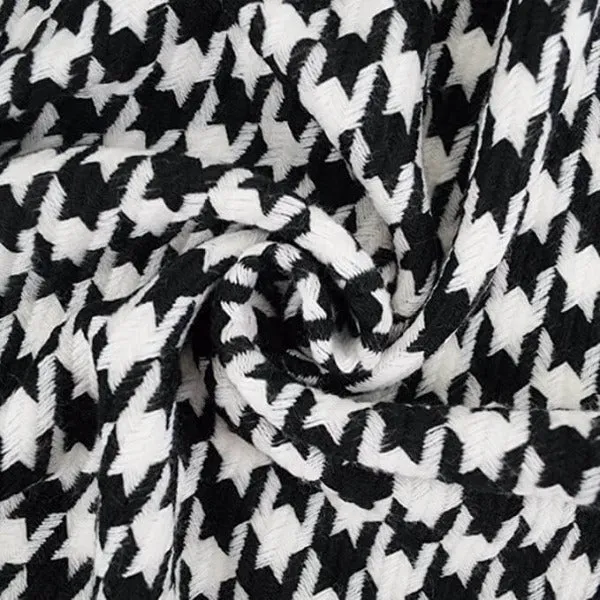 Houndstooth Wrap Poncho Cape