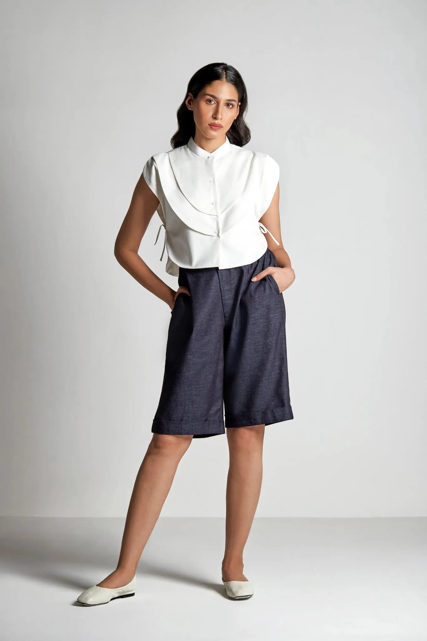 Indigo Bermuda Shorts