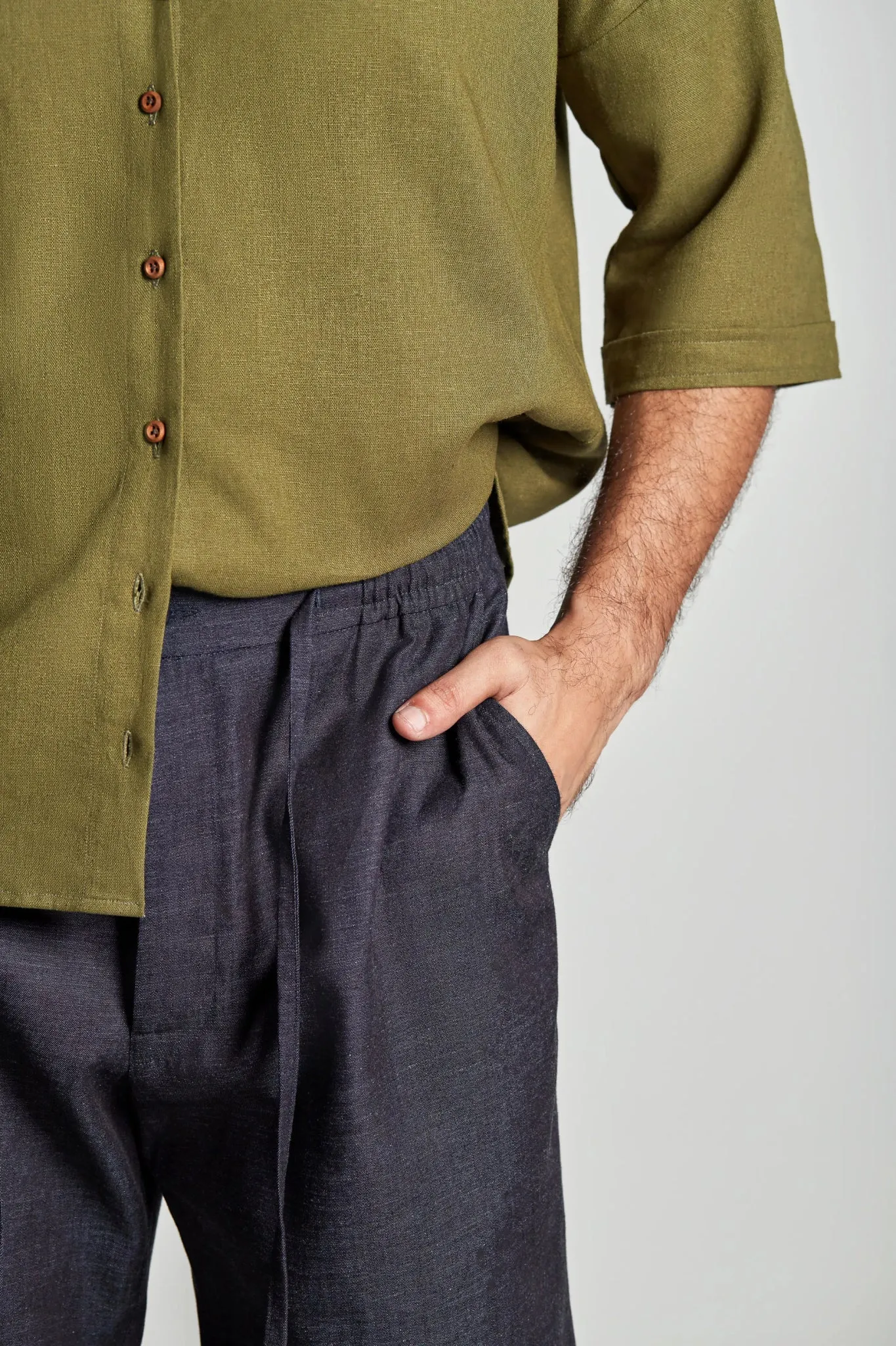 Indigo Bermuda Shorts
