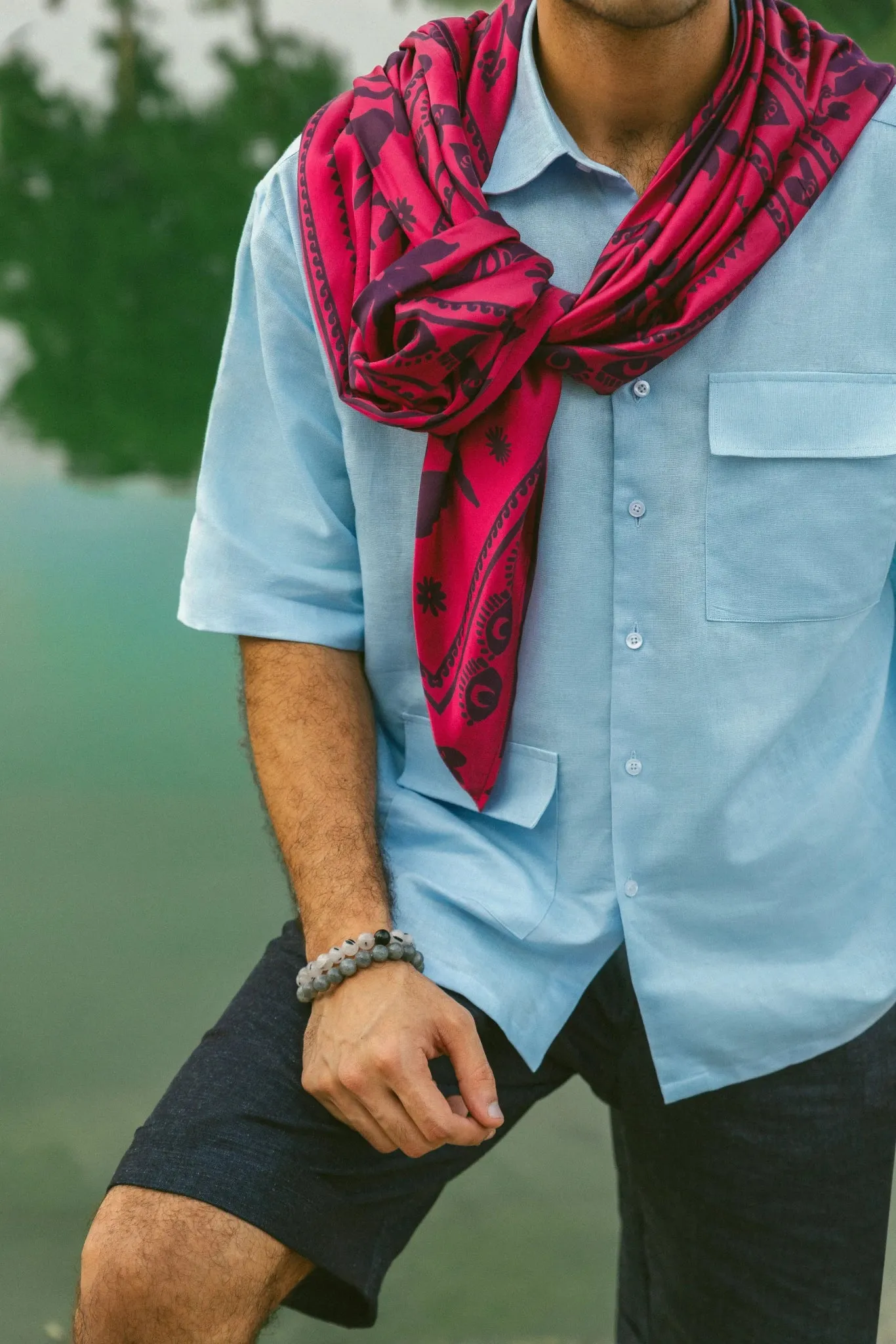 Indigo Bermuda Shorts