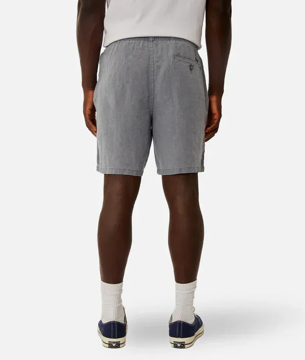 Industrie - The Marina Linen Short - OD Mid Indigo